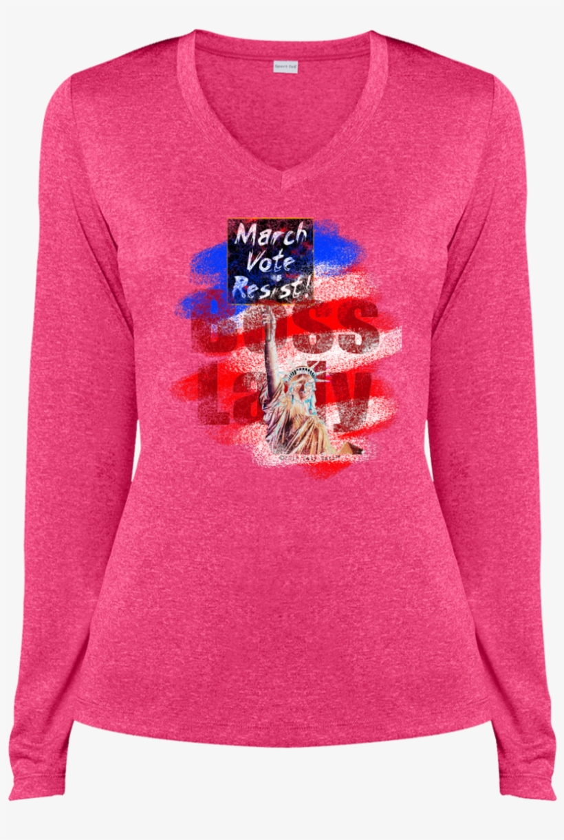 March Vote Resist Boss Lady March For Liberty • Ladies' - Promise Honey This Is My Last Dog T Shirt, Favorite, transparent png #4664880