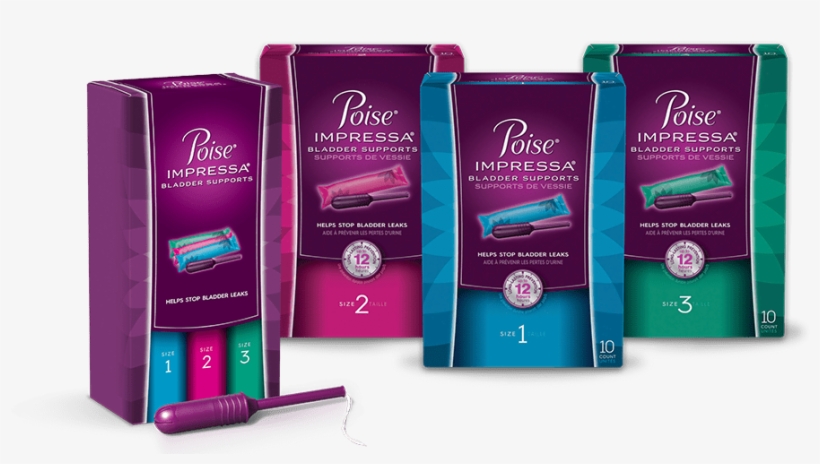 Help Stop Bladder Leaks With Poise® Impressa® - Poise Impressa Incontinence Bladder Supports Size 1, transparent png #4665643