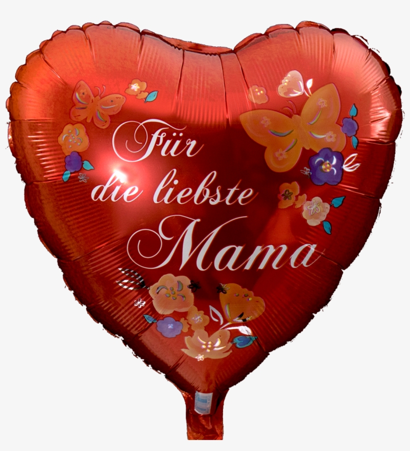 Related Images To Muttertag Ballon Herz Mit Blumen - Heart, transparent png #4666433