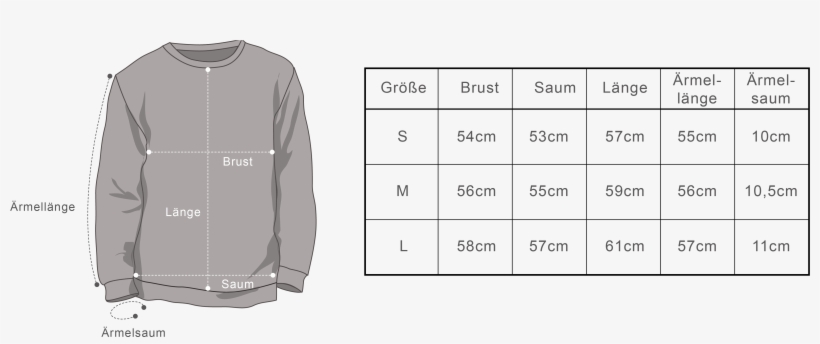 Size Guide - Sweater, transparent png #4667227