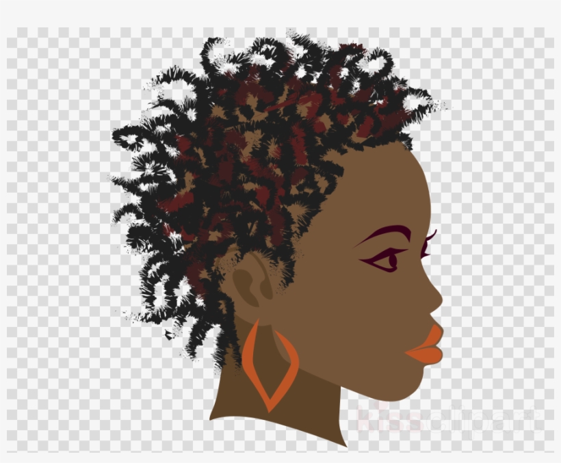 African Female Vector Art Clipart Braid Clip Art - Head Silhouette