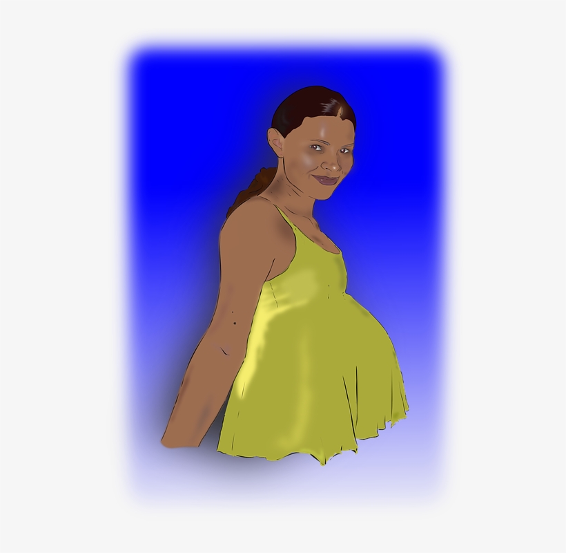 Pregnant, Woman, Pregnancy, Blue Background - Humorvolle Gruß-karte Der Mutter Tages Karte, transparent png #4668997