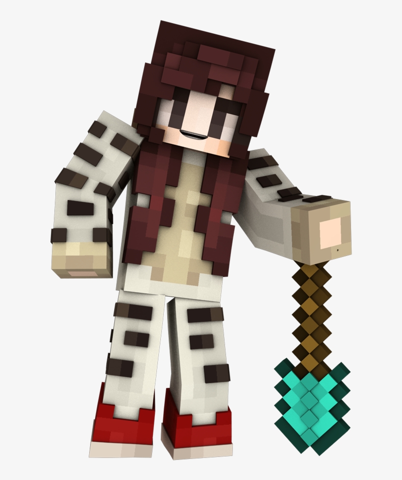 Paid Renders Etc - Minecraft Girl Render Png, transparent png #4669066