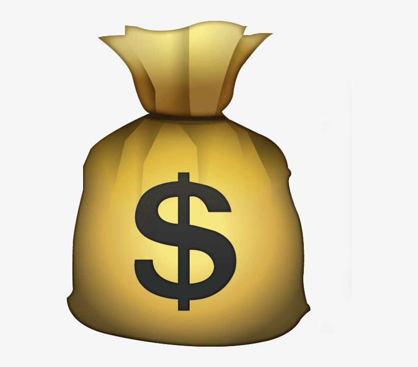 Money Bag Emoji - Iphone Money Bag Emoji, transparent png #4669768