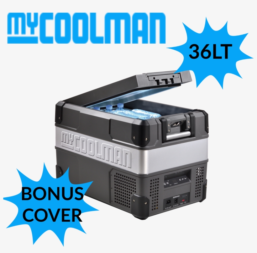 Mycoolman 36 Litre Ac/dc Fridge Freezer Ccp36 Single - Refrigerator, transparent png #4670151