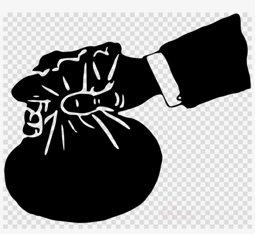 Black Money Bag Png Clipart Money Bag Clip Art - Clipart Black Money, transparent png #4671209