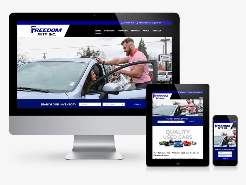 Freedom Auto Inc - Web Design, transparent png #4671799