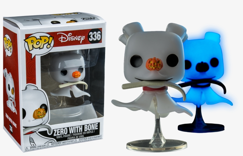 The Nightmare Before Christmas - Zero With Bone Funko Pop, transparent png #4672719