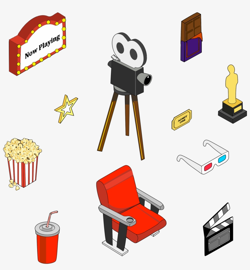 This Free Icons Png Design Of Cinema Paraphernalia, transparent png #4673029
