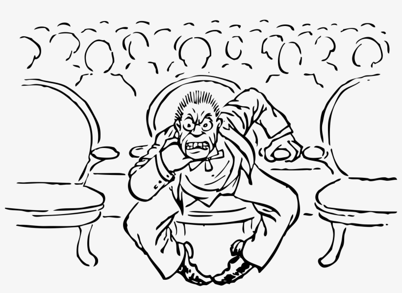 This Free Icons Png Design Of Irate At The Theater, transparent png #4673343