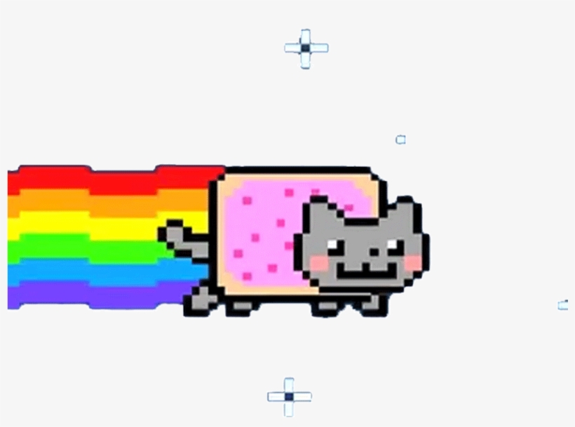 Meme Gif Png Banner Free - Nyan Cat, transparent png #4673544