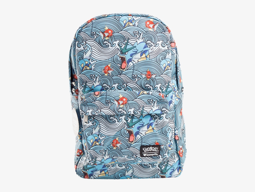 1 Of - Pokemon Gyarados Magikarp Waves Backpack, transparent png #4673781