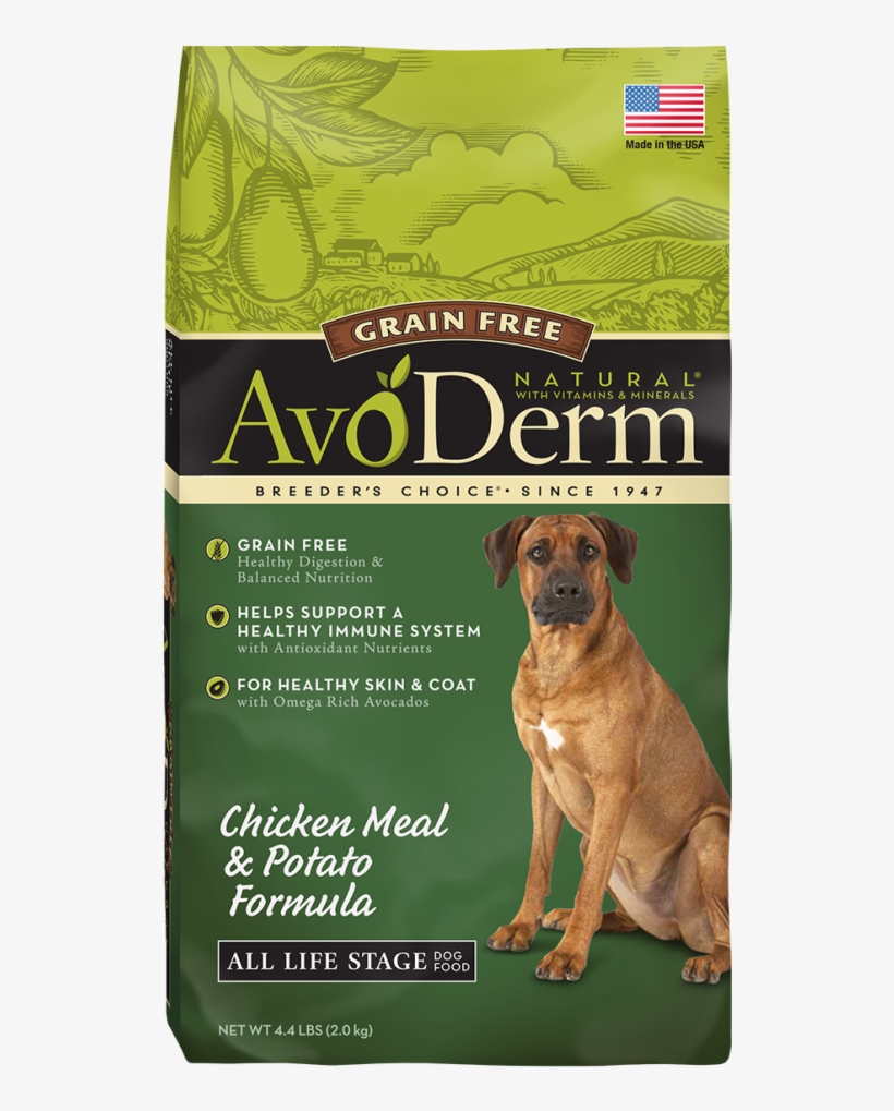 Avoderm Grain Free Chicken Meal And Potato Formula - Avoderm Grain Free Chicken Meal & Potato Dry Dog, transparent png #4674999