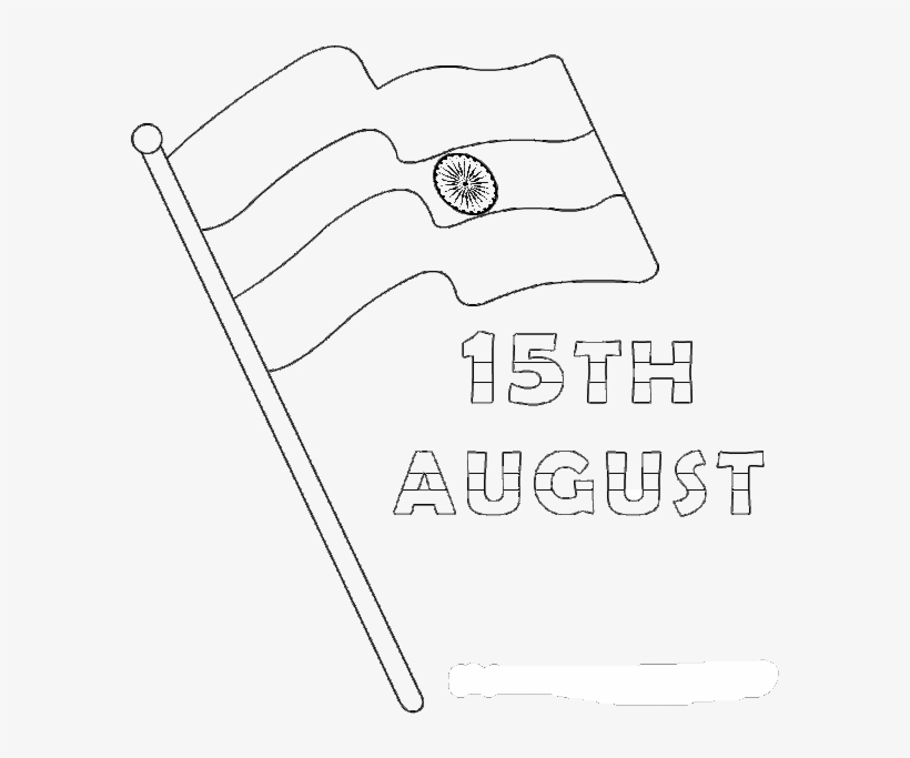 Png Black And White Stock Happy Images Wishes Quotes - Indian Flag Out Line, transparent png #4675525
