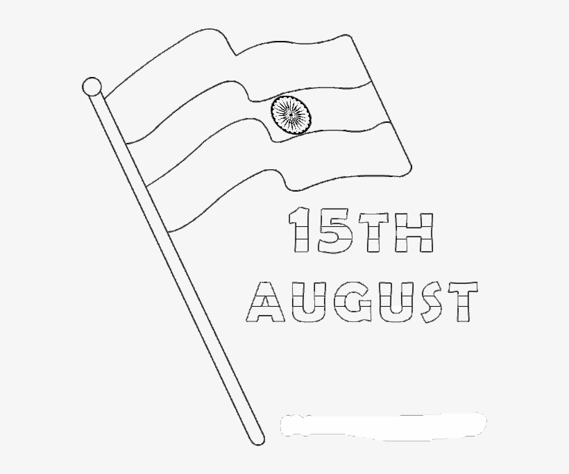 Png Black And White Stock Happy Images Wishes Quotes - Indian Flag Out Line, transparent png #4675525