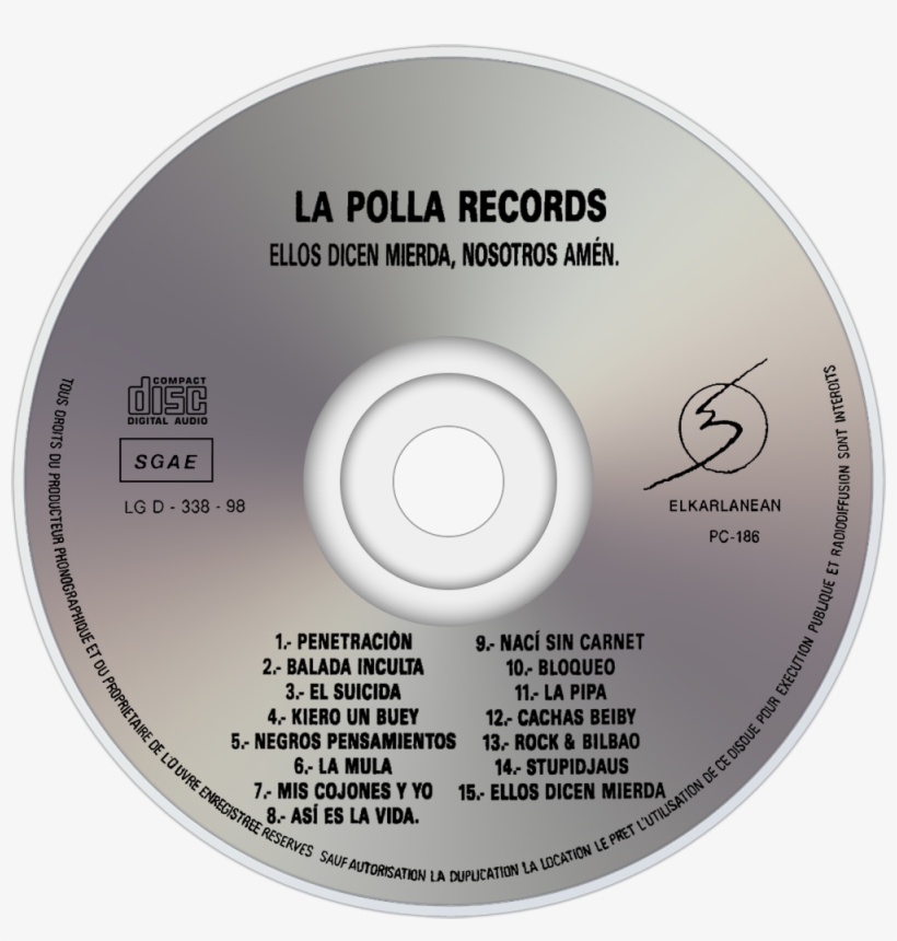 La Polla Records Ellos Dicen Mierda, Nosotros Amén - La Polla Records, transparent png #4675841