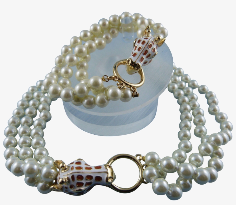 Signed Kjl Kenneth Jay Lane Giraffe Head Three Strand - Kenneth Jay Lane, transparent png #4676573