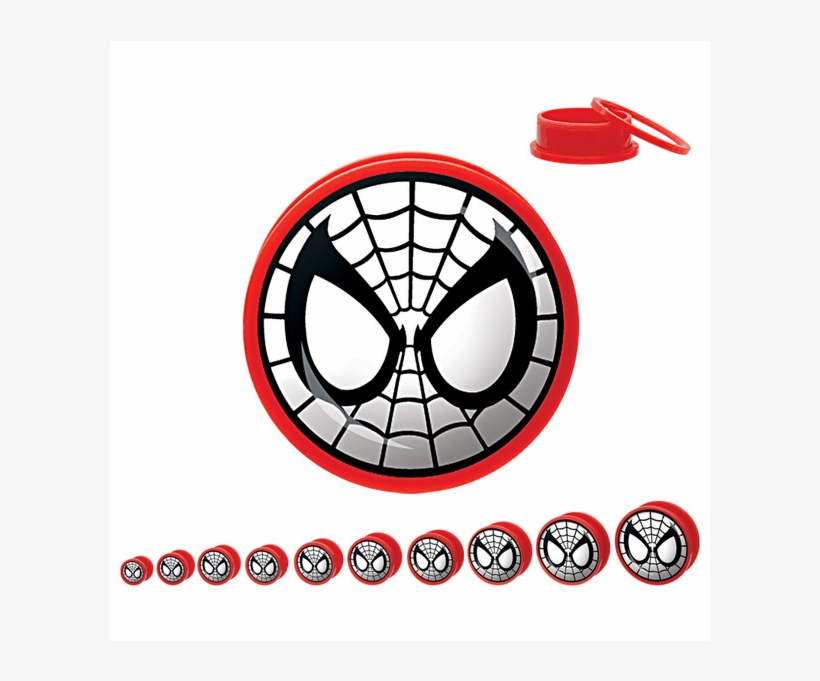 Spiderman Acrylic Plugs - 1/2 Inch, transparent png #4676668