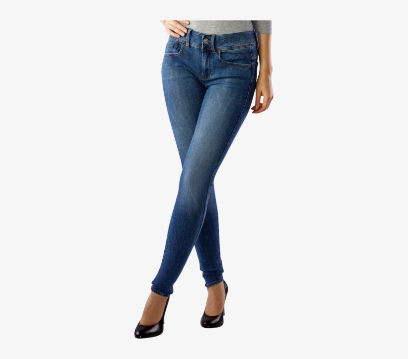 G-star Lynn Jeans Super Skinny Medium Aged - Pocket, transparent png #4676683