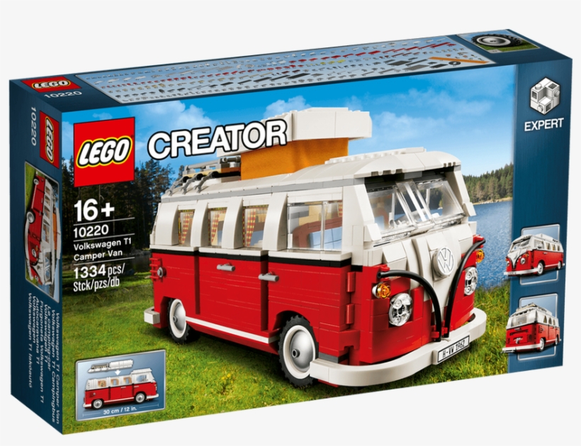 Volkswagen T1 Camper Van - Lego 10220 Volkswagon T1 Camper Van, transparent png #4680131