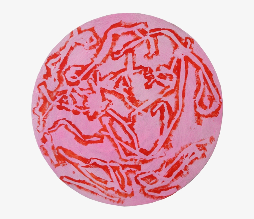 Spraypaint And Acrylic On Canvas - Circle, transparent png #4682146