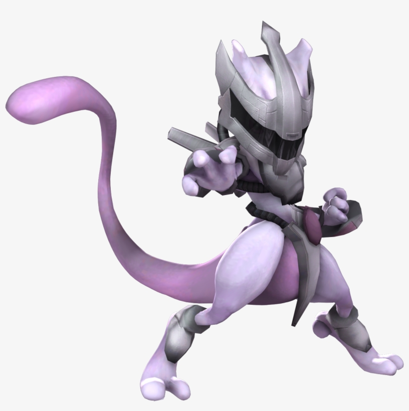 Here's The Costume On A Render - Armored Mewtwo Smash 4, transparent png #4682228