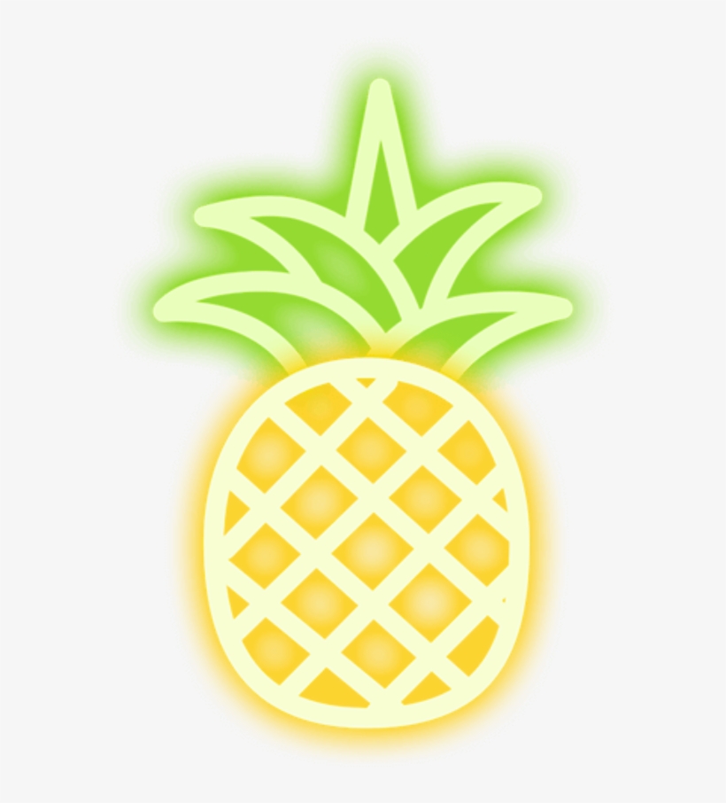 Fruit Fruta Freetoedit Remix Neon Neoneffect Amarelo - Frutas De Neon, transparent png #4682692