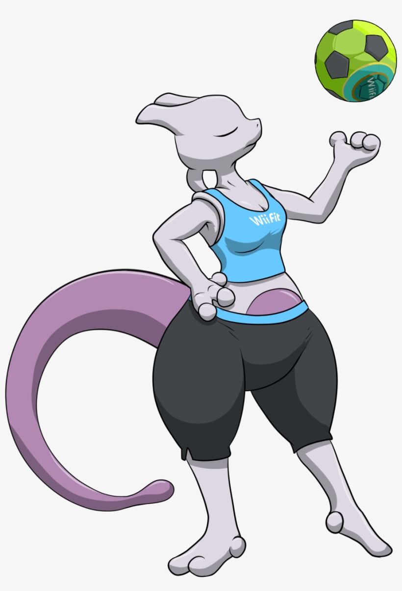Fit Mewtwo Mewtwo Wii Fit Trainer Free Transparent Png Download Pngkey
