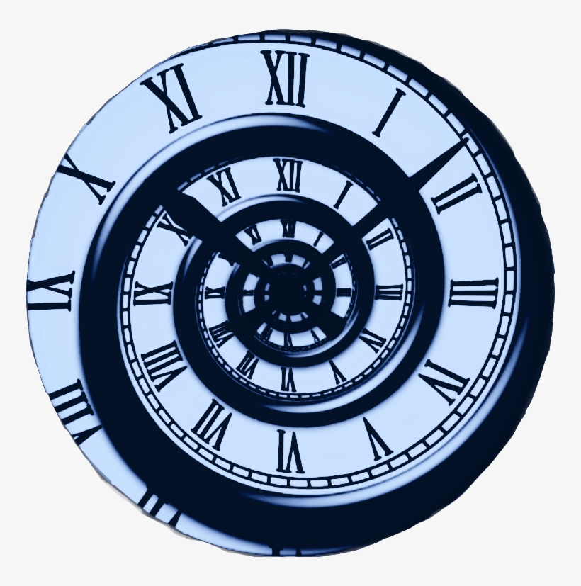 Roman Spiral Wall Clock, transparent png #4683648
