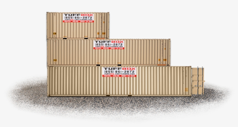 Stack Of 20 40 And 45 Foot Shipping Containers - Shipping Container, transparent png #4684751