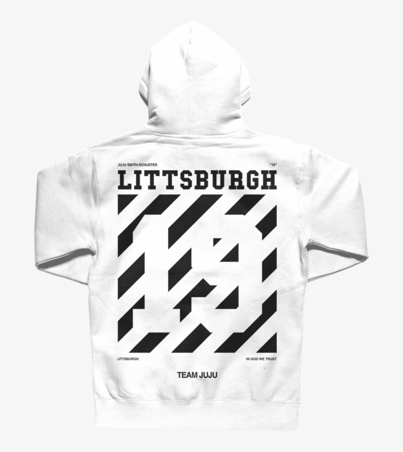 Littsburgh Hoodie White - Juju Smith Schuster Merch - Free Transparent ...