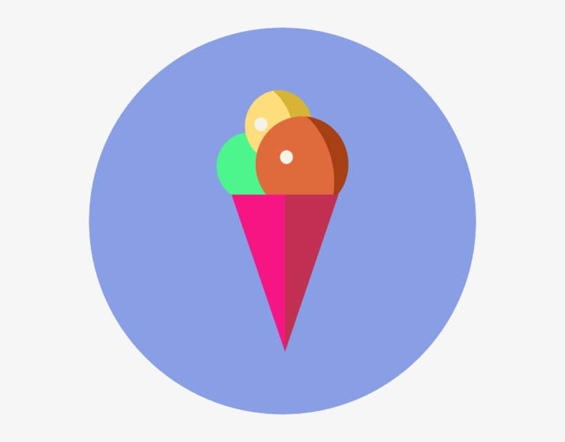 Affinity Designer Ice Cream Icon With Circular Background - Affinity Designer, transparent png #4684828