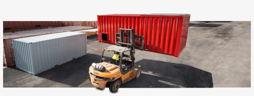 Port Shipping Containers Divider - Forklift Container 20ft, transparent png #4685461
