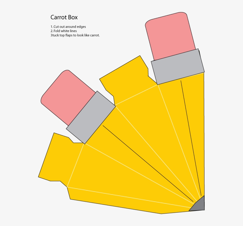 Caja En Forma De Lápiz Más - Paper Pencil Case Template, transparent png #4685525