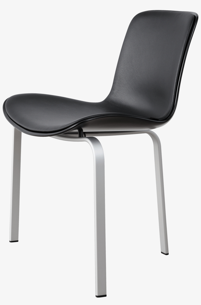 Pk8 Poul Kjærholm Front Upholstered Black Classic Leather - Fritz Hansen Pk8, transparent png #4685593