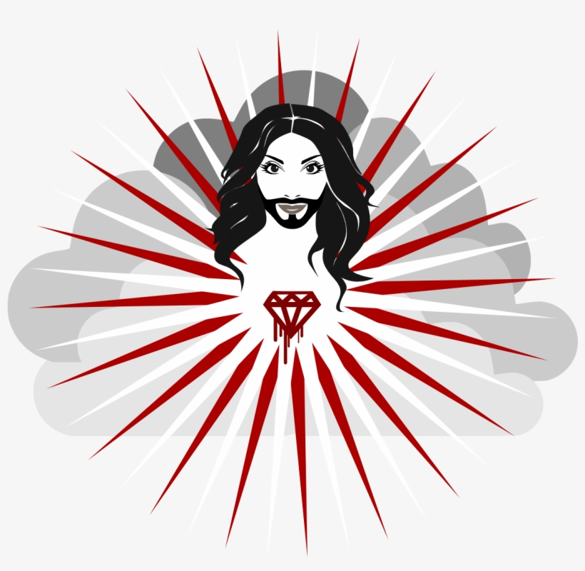 Conchita In The Clouds Mafj Alvarez - Bearded Lady, transparent png #4686049