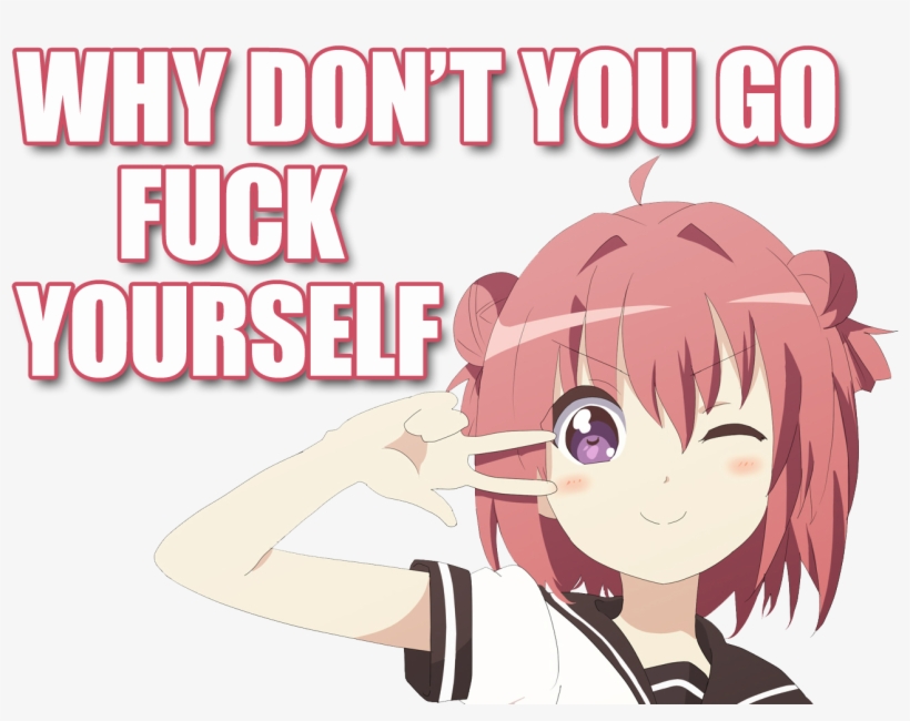 [ Img] - Fuck You Anime Girl, transparent png #4686272