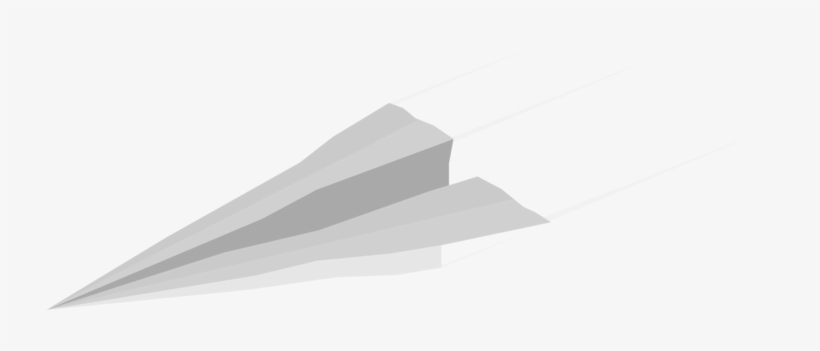 Paper Plane Airplane Flight Minimalism - Pesawat Kertas Vektor Png, transparent png #4686582