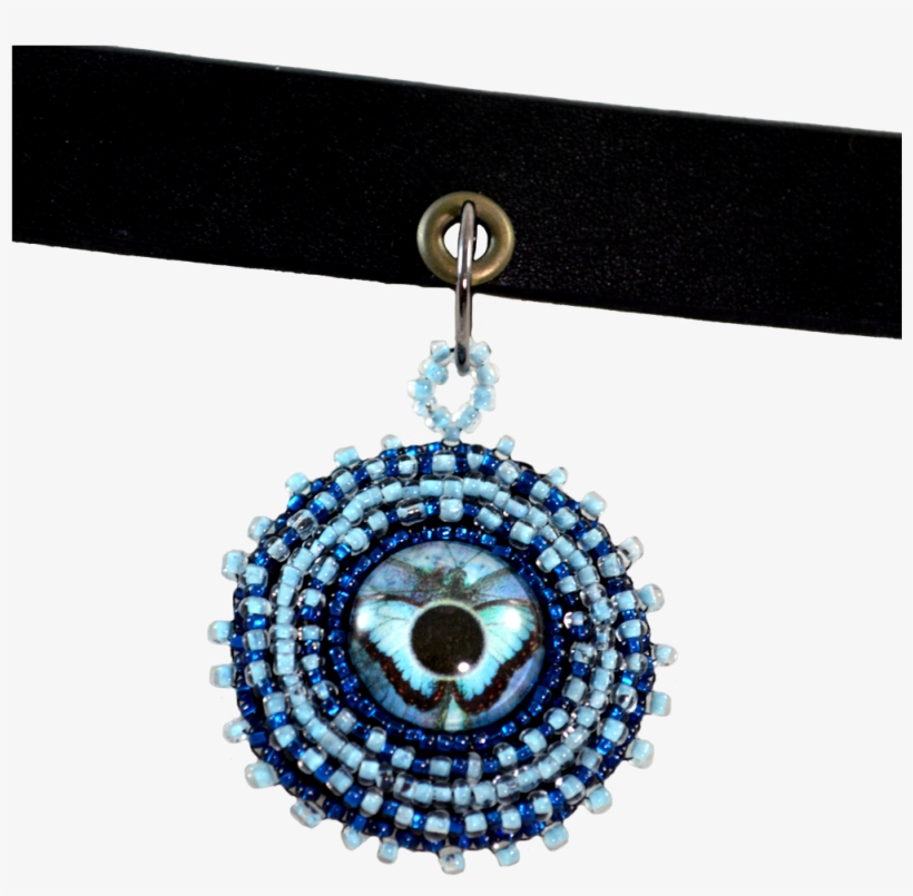 Blue Choker Necklace, transparent png #4687064