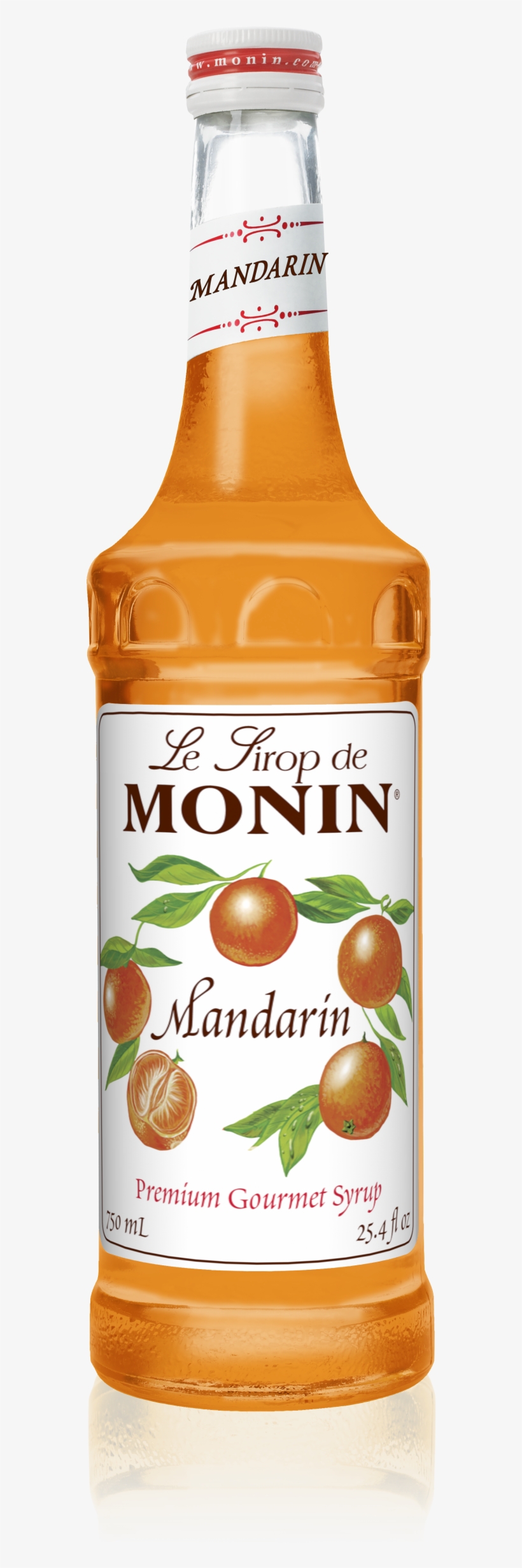 750 Ml Mandarin Syrup - Monin Syrup, transparent png #4687188