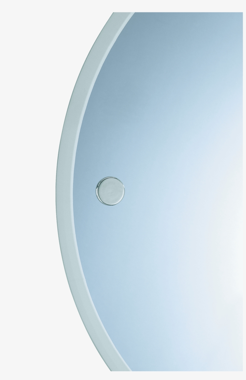 Valsan 675011 Porto Round Mirror With Fixing Caps 18 - Circle, transparent png #4687216