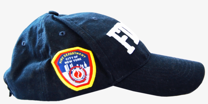 Fdny Adults Navy Hat With White Front And Emblem Side - Fdny Adults Navy Hat With White Front, transparent png #4687384