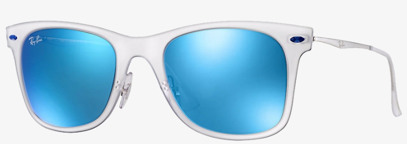 Ray Ban Bleu Mat - Ray-ban Wayfarer Light Ray Rb4210 646/55 50, transparent png #4687940