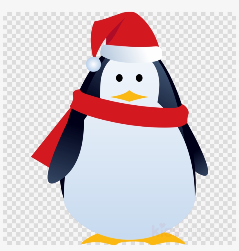 Christmas Penguin Png Clipart Penguin Santa Claus Clip - Christmas Penguin Gift Greeting Card, transparent png #4689737