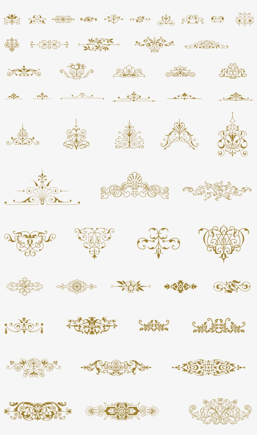 Essential Vintage Vector Pack Decorative Frames Illustrations - Art, transparent png #4690077