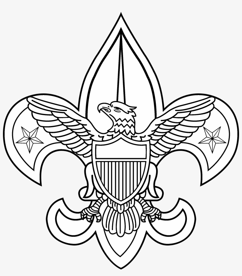 Boy Scouts 2 Logo Black And White - Boy Scouts Of America, transparent png #4690533