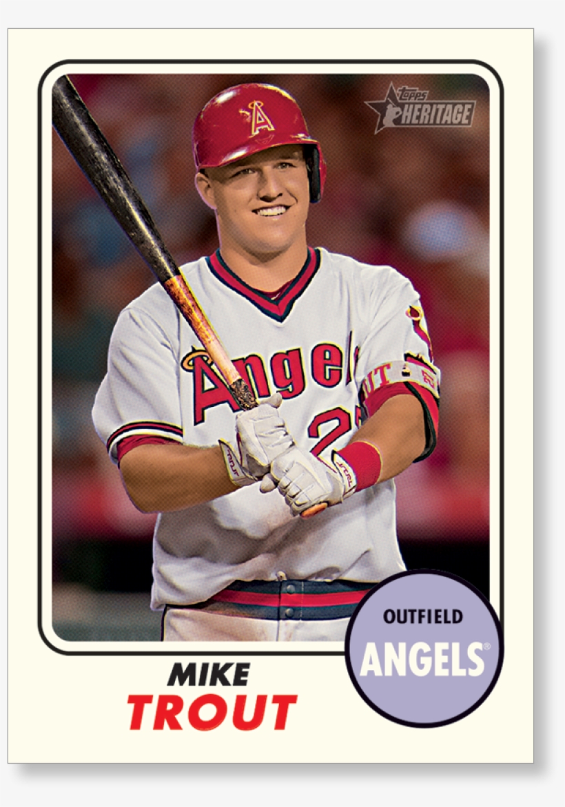 Mike Trout 2017 Topps Heritage Baseball Throwback Uniform - 2017 Topps Diamond Icons Baseball Box, transparent png #4691827