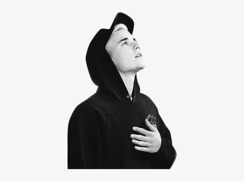 Justin Bieber Black & White Png Image - Justin Bieber Black And White, transparent png #4692460