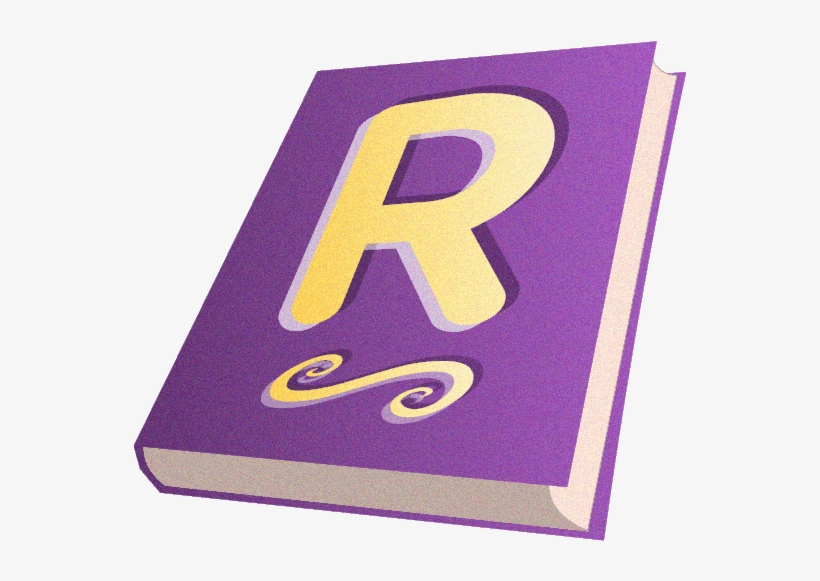 Leverage Purple Book With Rightword R In Gold - Sign, transparent png #4692579