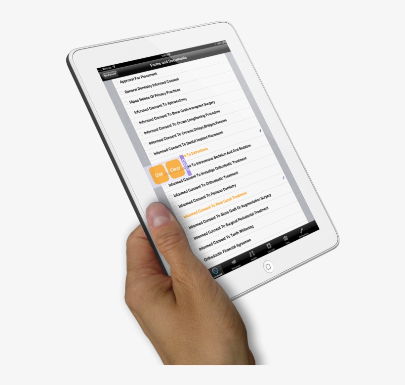 Touch Clear Button To Clear The Selection - Apple Ipad Family, transparent png #4692843